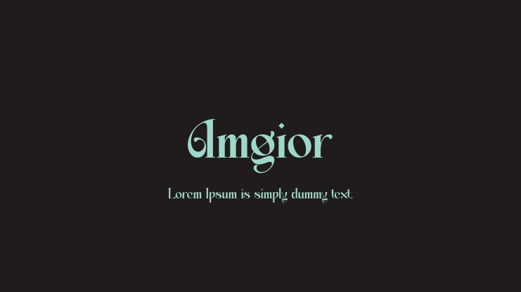 Amgior Font