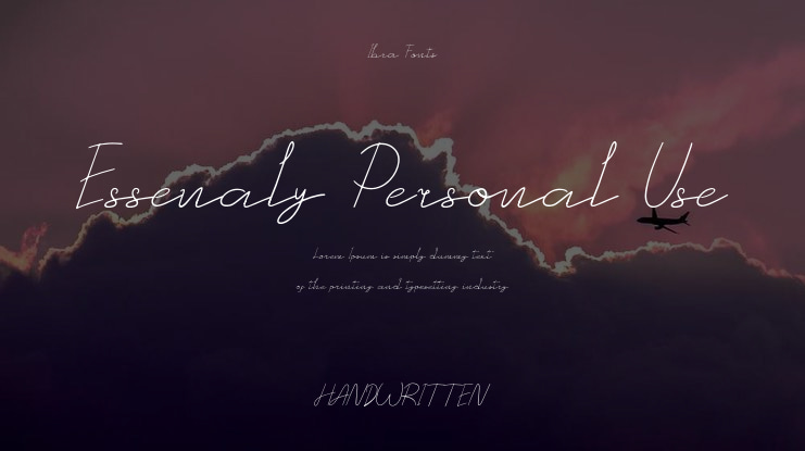 Essenaly Personal Use Font