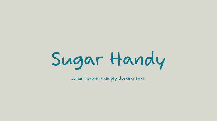 Sugar Handy Font