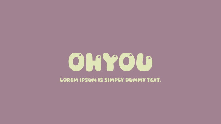 Ohyou Font