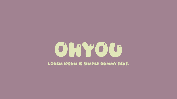 Ohyou Font