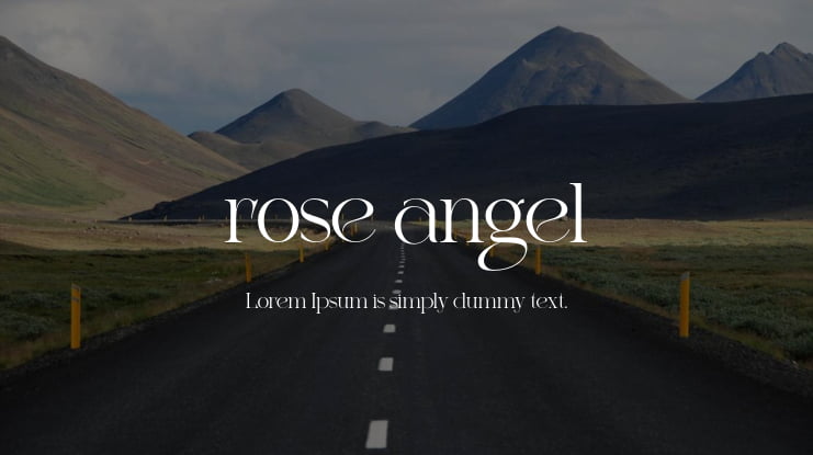 rose angel Font