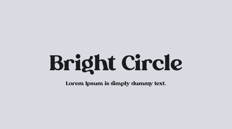 Bright Circle Font