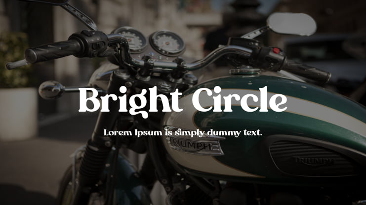 Bright Circle Font