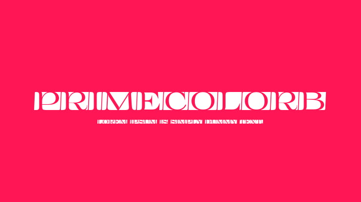 PrimecolorB Font Family