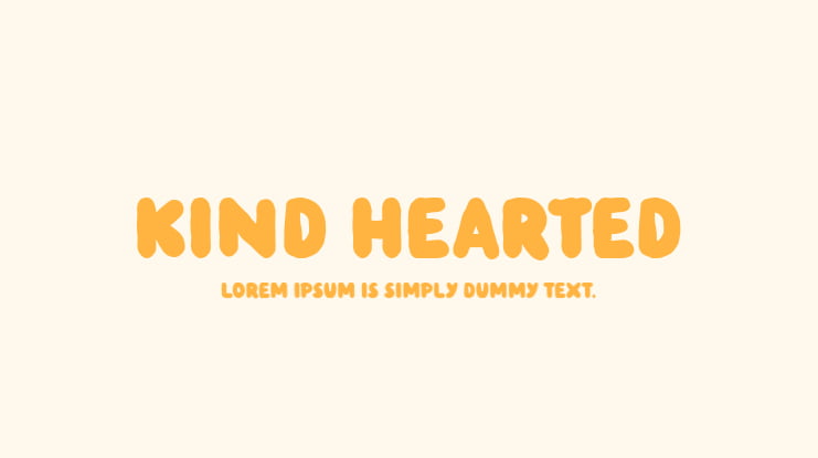 Kind Hearted Font