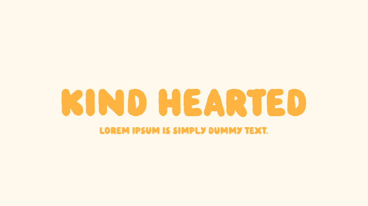 Kind Hearted Font