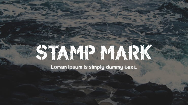 STAMP MARK Font
