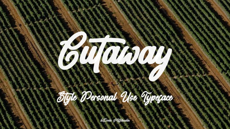 Cutaway Style Personal Use Font