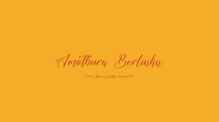 Amothura Berlinka Font
