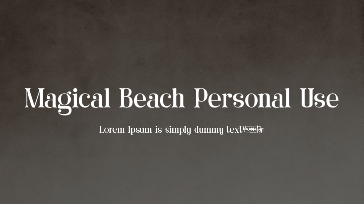 Magical Beach Personal Use Font