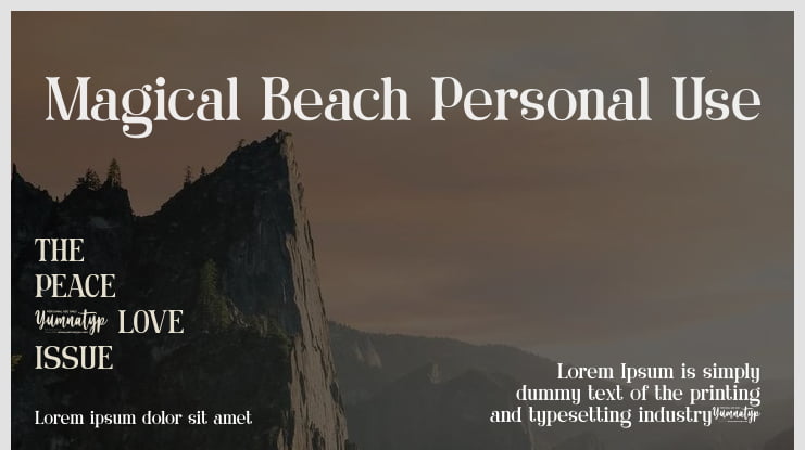 Magical Beach Personal Use Font