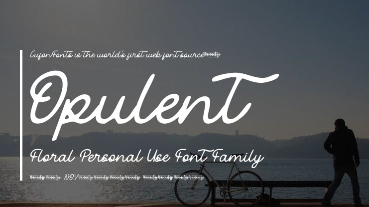 Opulent Floral Personal Use Font