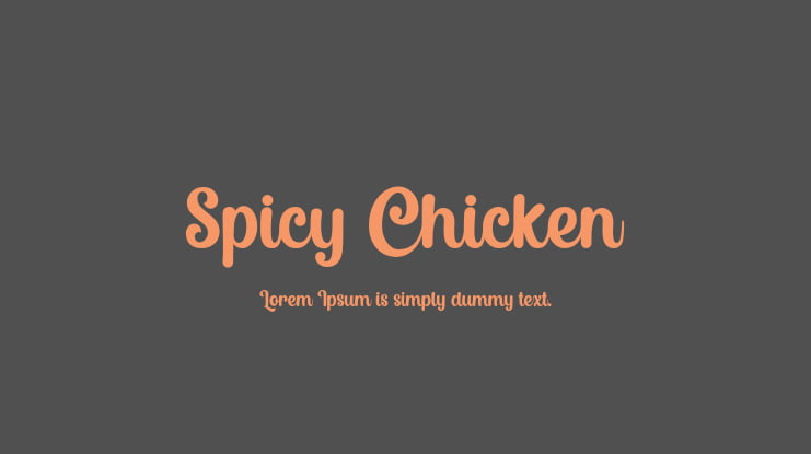 Spicy Chicken Font