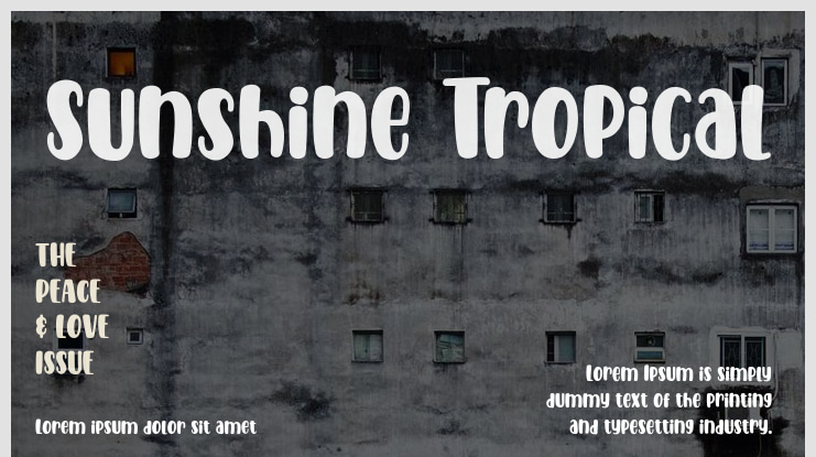 Sunshine Tropical Font