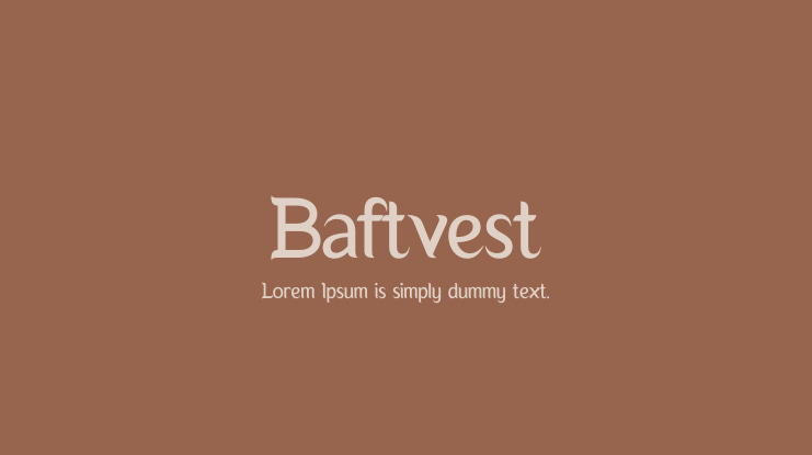 Baftvest Font