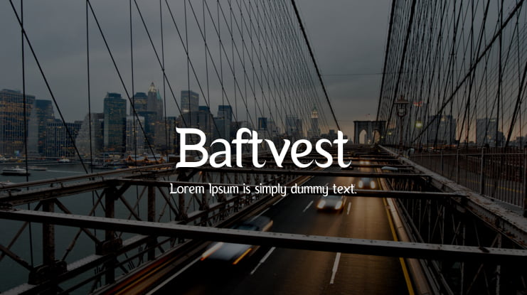 Baftvest Font