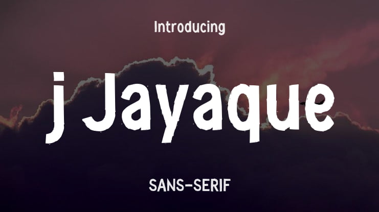 j Jayaque Font