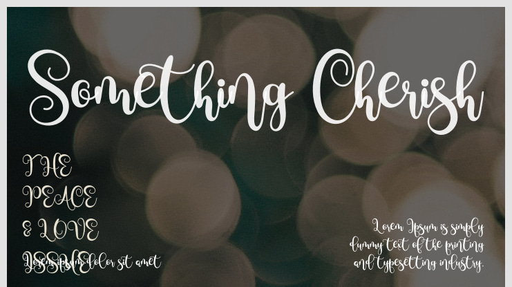 Something Cherish Font
