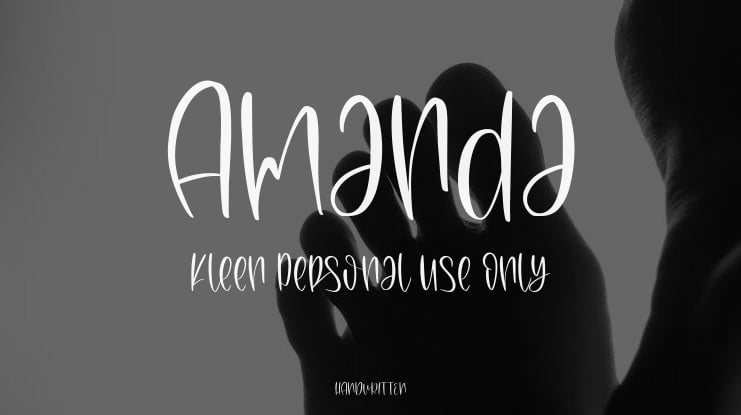 Amanda Kleen Personal Use Only Font