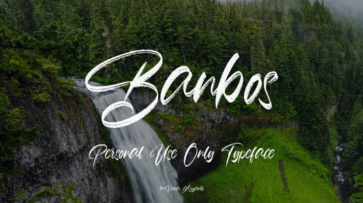 Banbos Personal Use Only Font