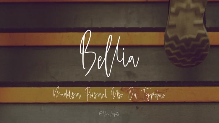 Bellia Maddison Personal Use On Font