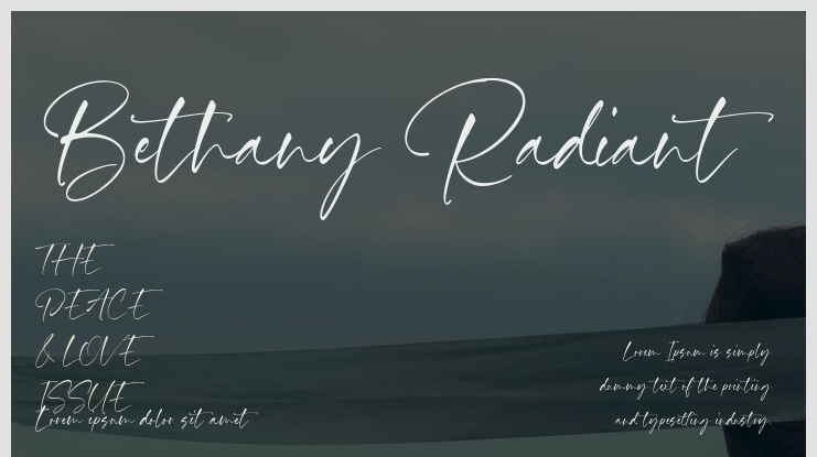 Bethany Radiant Font