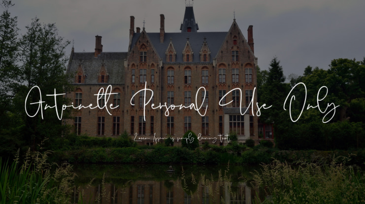 Antoinette Personal Use Only Font