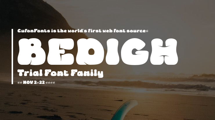 BEDIGH Trial Font