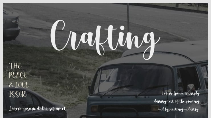 Crafting Font
