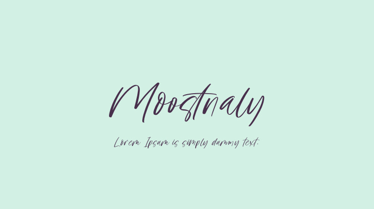 Moostnaly Font