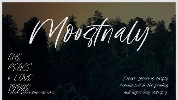 Moostnaly Font