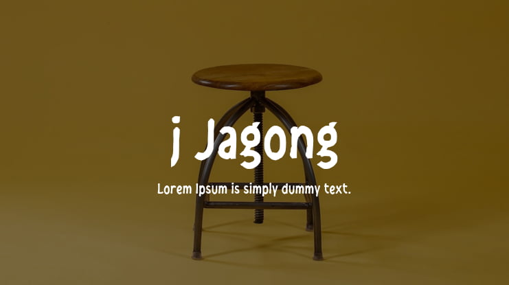 j Jagong Font
