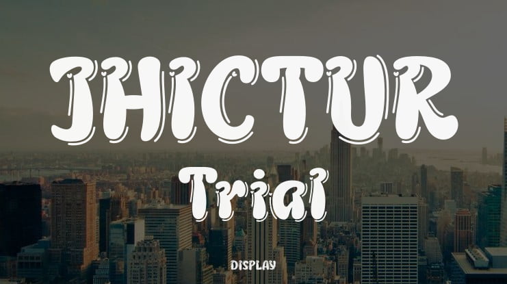 JHICTUR Trial Font