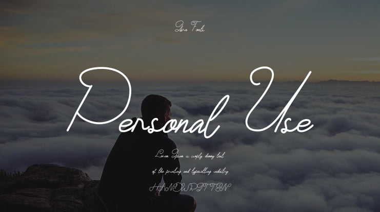 Personal Use Font