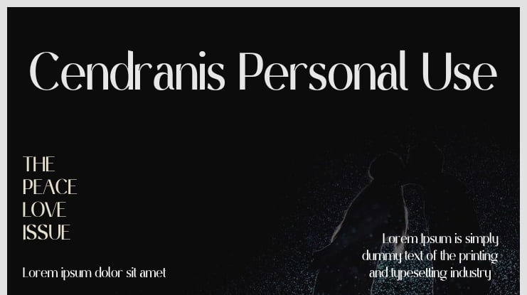 Cendranis Personal Use Font