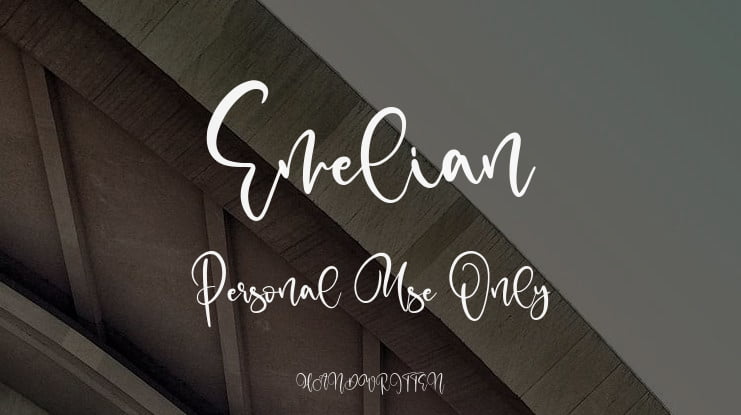 Emelian Personal Use Only Font