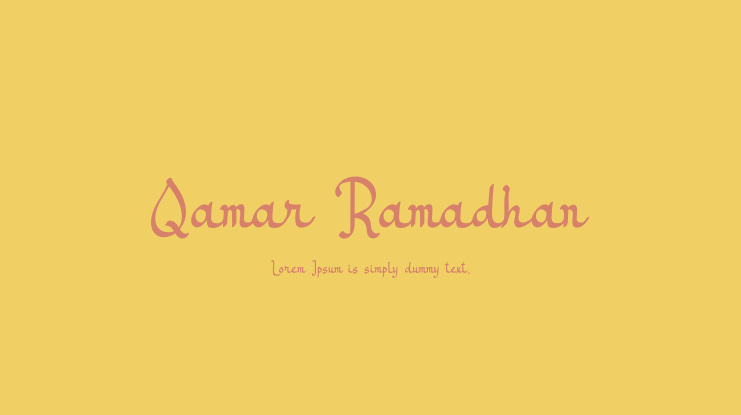 Qamar Ramadhan Font