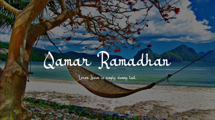 Qamar Ramadhan Font