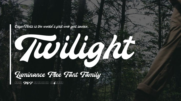 Twilight Luminance Free Font
