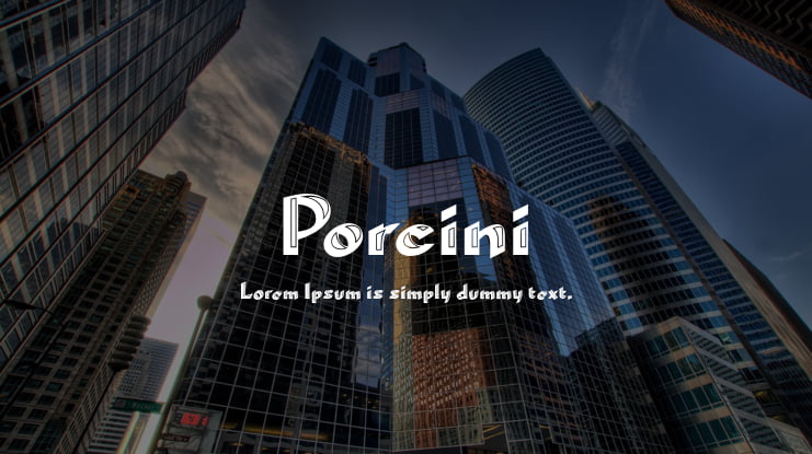 Porcini Font Family
