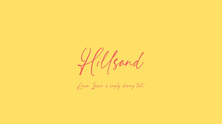 Hillsand Font