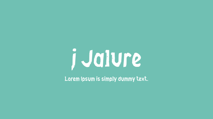 j Jalure Font