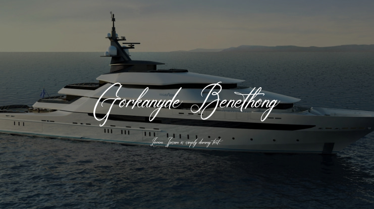 Gorkanyde Benethong Font
