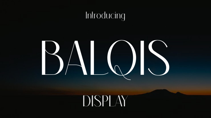 BALQIS Font