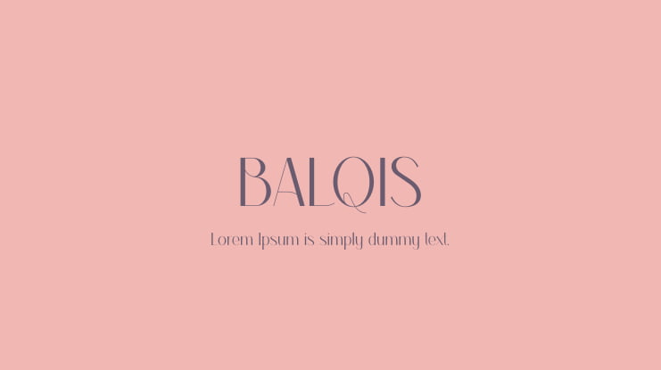 BALQIS Font