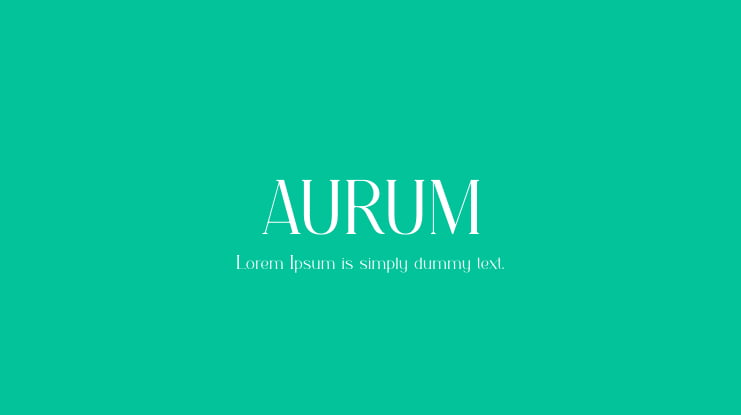 AURUM Font