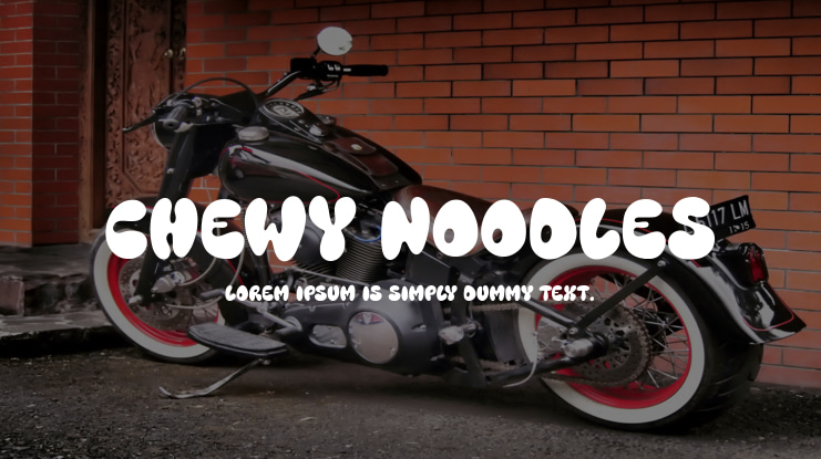 Chewy Noodles Font