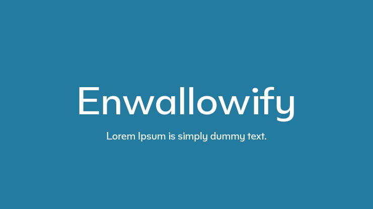 Enwallowify Font Family
