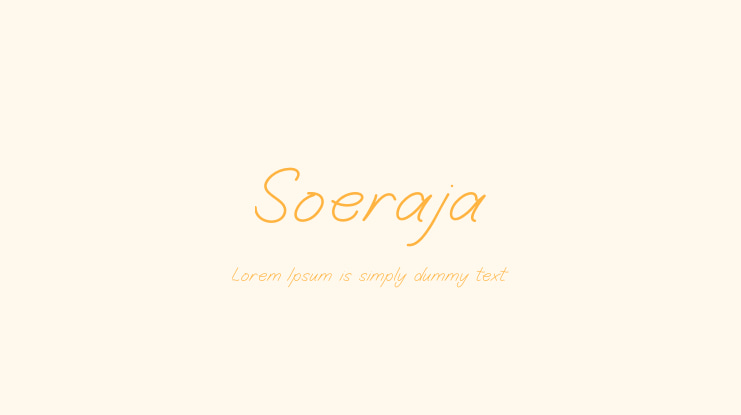 Soeraja Font